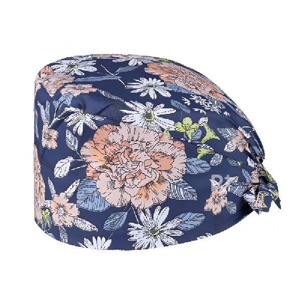 Floral Printed 100% Cotton Scrub Cap | Hospital-Grade for Healthcare Teams