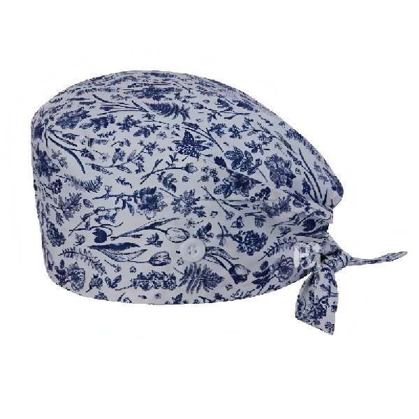 Floral Printed 100% Cotton Scrub Cap | Hospital-Grade for Healthcare Teams