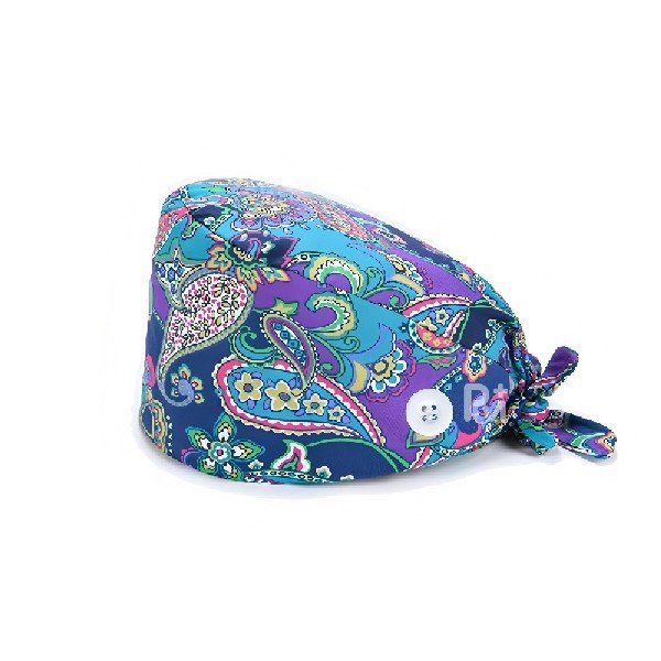 Floral Printed 100% Cotton Scrub Cap | Hospital-Grade for Healthcare Teams