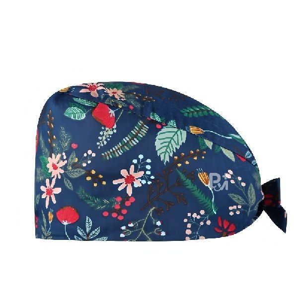 Floral Printed 100% Cotton Scrub Cap | Hospital-Grade for Healthcare Teams