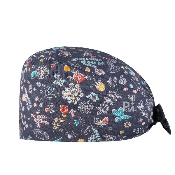 Floral Printed 100% Cotton Scrub Cap | Hospital-Grade for Healthcare Teams