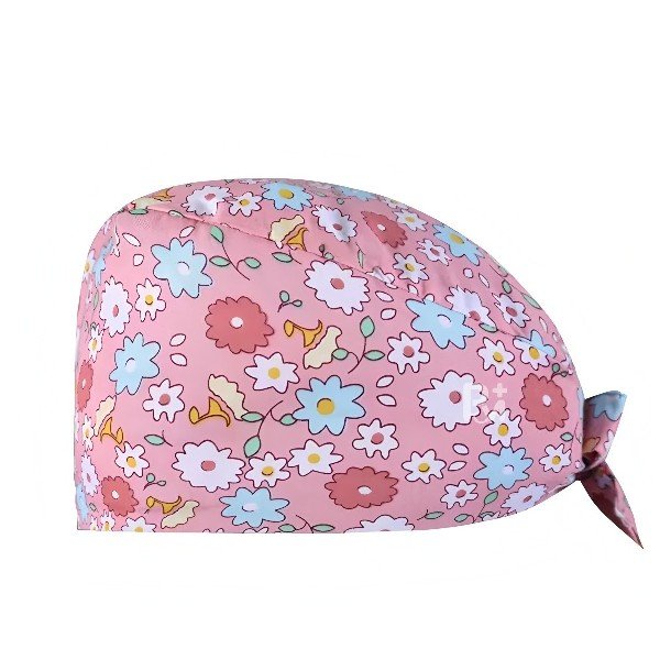 Floral Printed 100% Cotton Scrub Cap | Hospital-Grade for Healthcare Teams