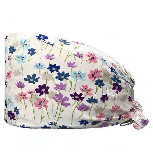 Floral Printed 100% Cotton Scrub Cap | Hospital-Grade for Healthcare Teams