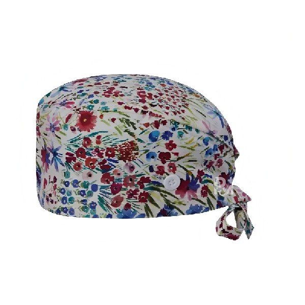 Floral Printed 100% Cotton Scrub Cap | Hospital-Grade for Healthcare Teams