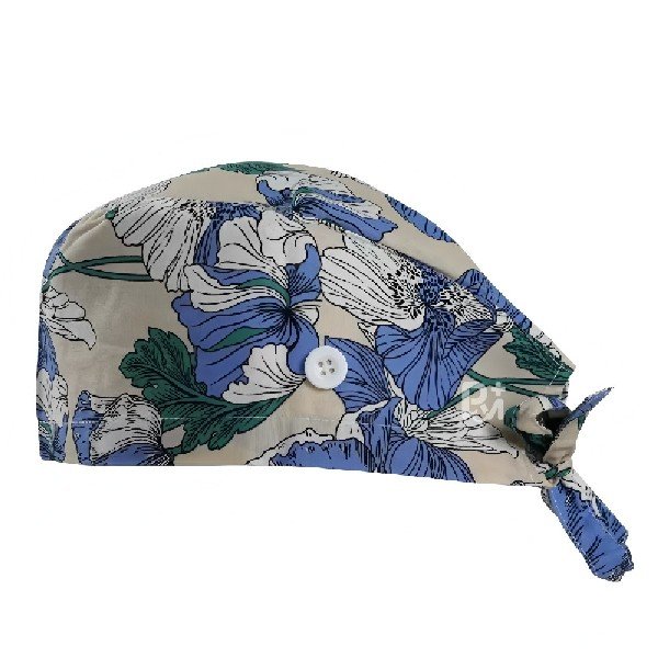 Floral Printed 100% Cotton Scrub Cap | Hospital-Grade for Healthcare Teams