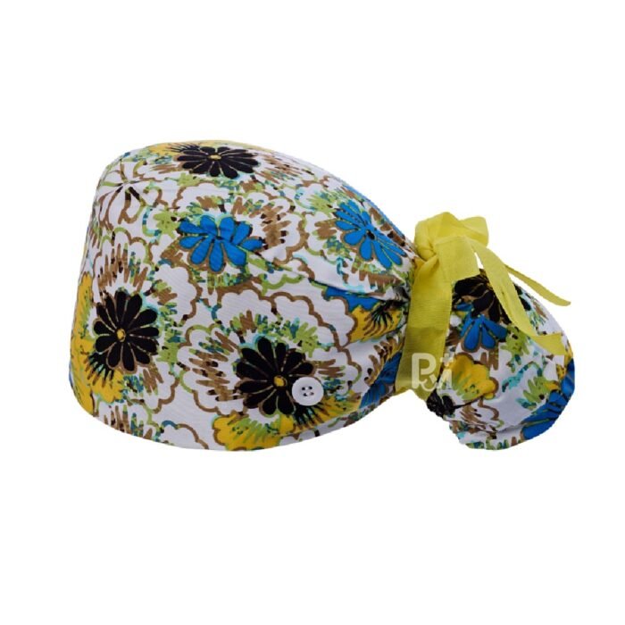 Floral-ponytail cap 18