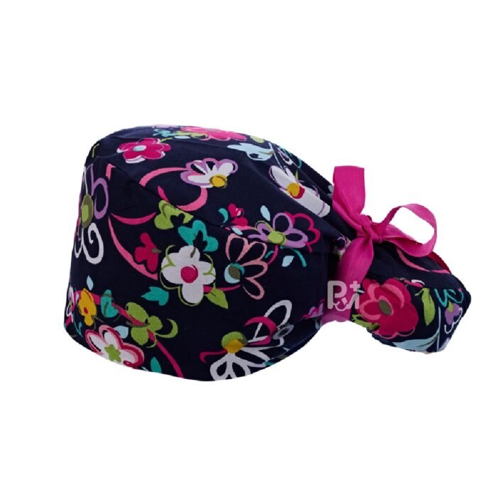 Floral-ponytail cap 22