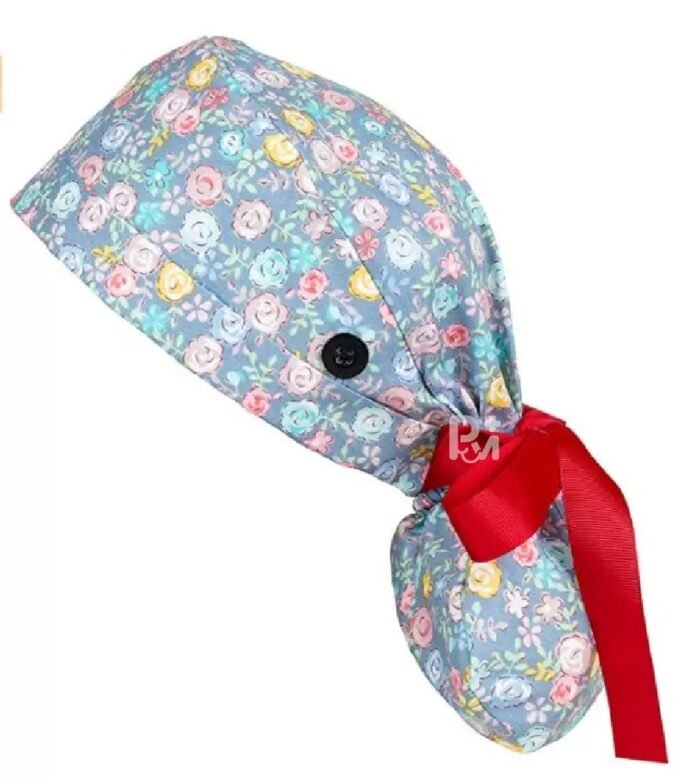 Floral-ponytail cap 5