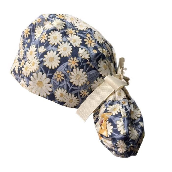 Floral-ponytail cap 7