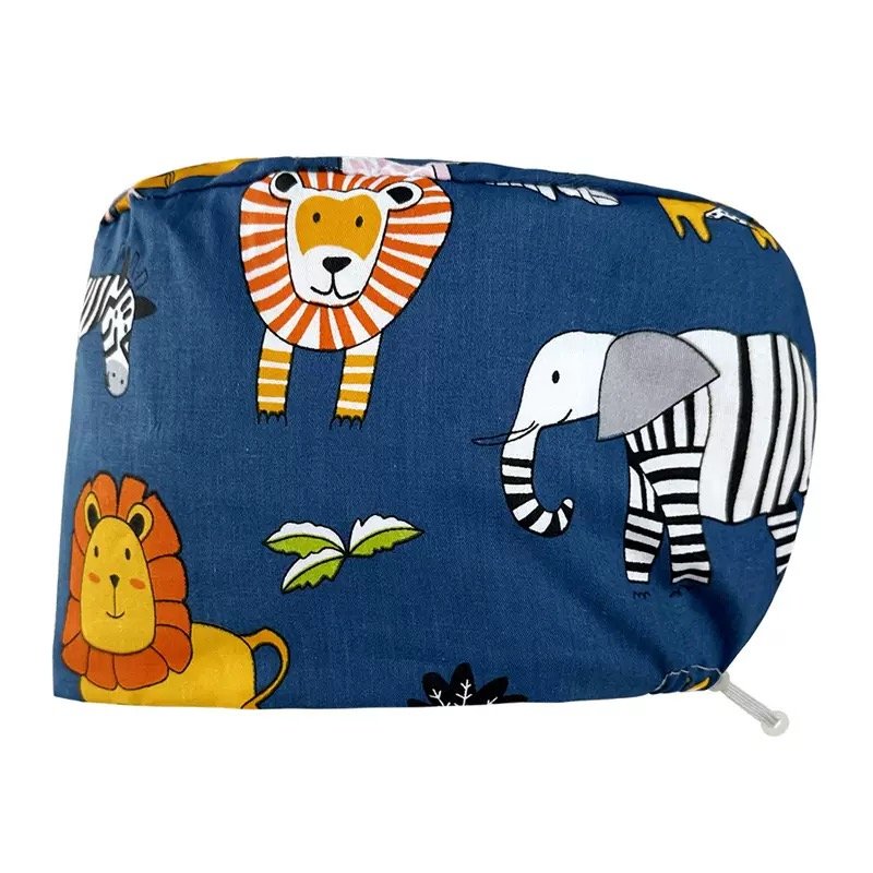 Scrub Caps Gourd Elastic Cartoon – Feminine Professional Comfort for Healthcare Staff