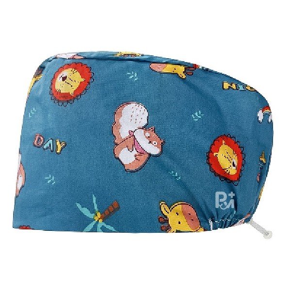 Scrub Caps Gourd Elastic Cartoon – Feminine Professional Comfort for Healthcare Staff