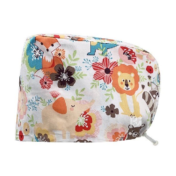 Scrub Caps Gourd Elastic Cartoon – Feminine Professional Comfort for Healthcare Staff