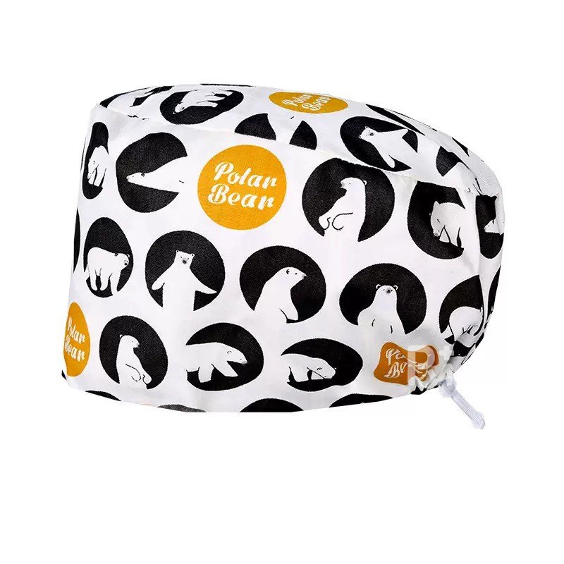 Scrub Caps Gourd Elastic Cartoon – Feminine Professional Comfort for Healthcare Staff