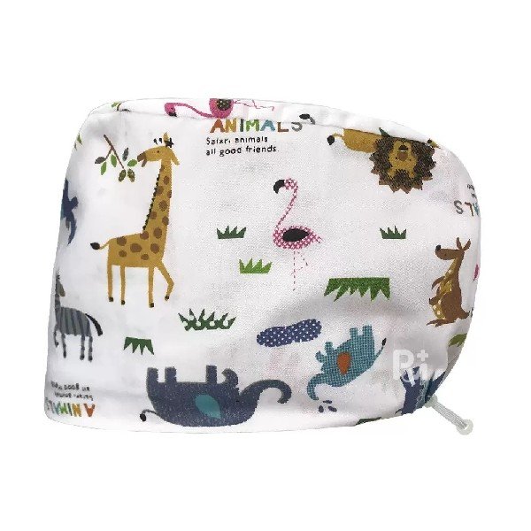 Scrub Caps Gourd Elastic Cartoon – Feminine Professional Comfort for Healthcare Staff