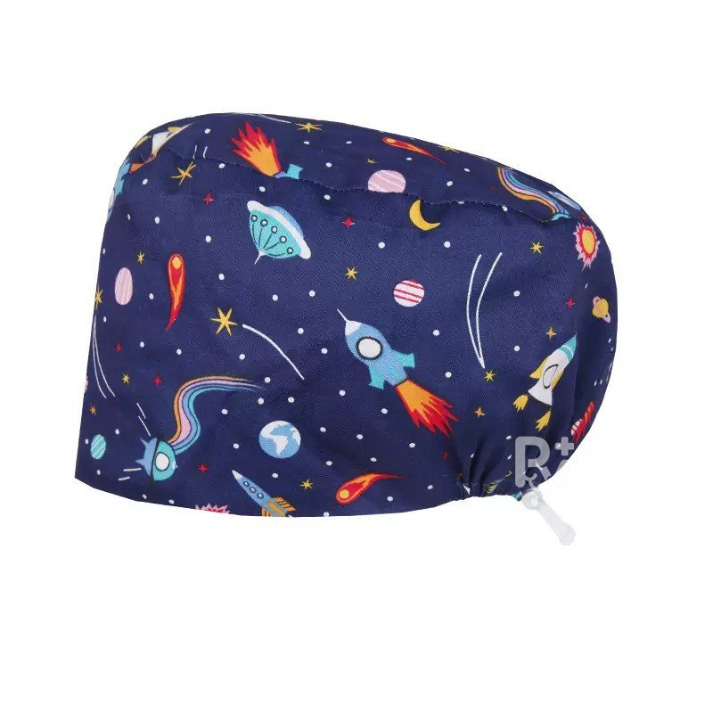 Scrub Caps Gourd Elastic Cartoon – Feminine Professional Comfort for Healthcare Staff