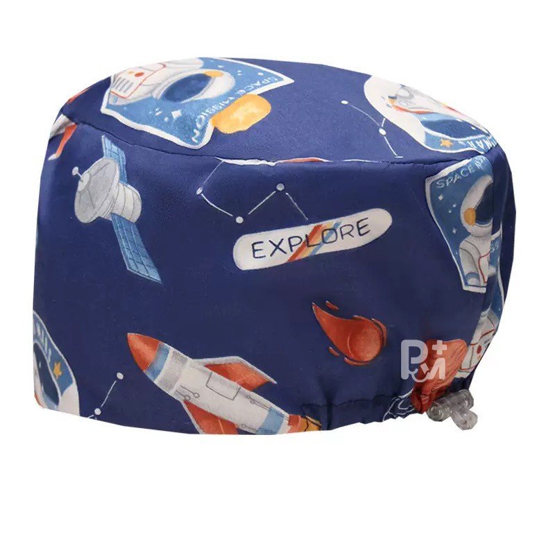 Scrub Caps Gourd Elastic Cartoon – Feminine Professional Comfort for Healthcare Staff