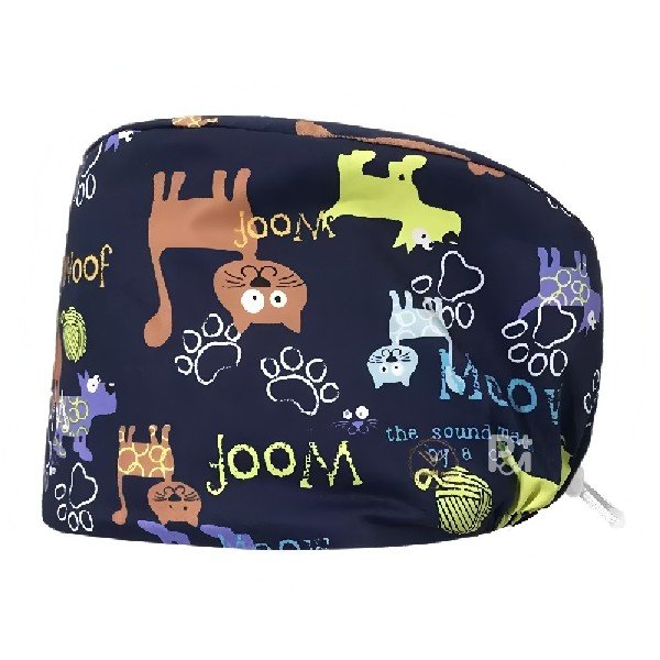 Scrub Caps Gourd Elastic Cartoon – Feminine Professional Comfort for Healthcare Staff