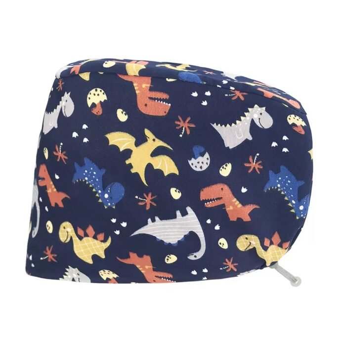 Scrub-Caps -Gourd-Elastic -dinosaur 2