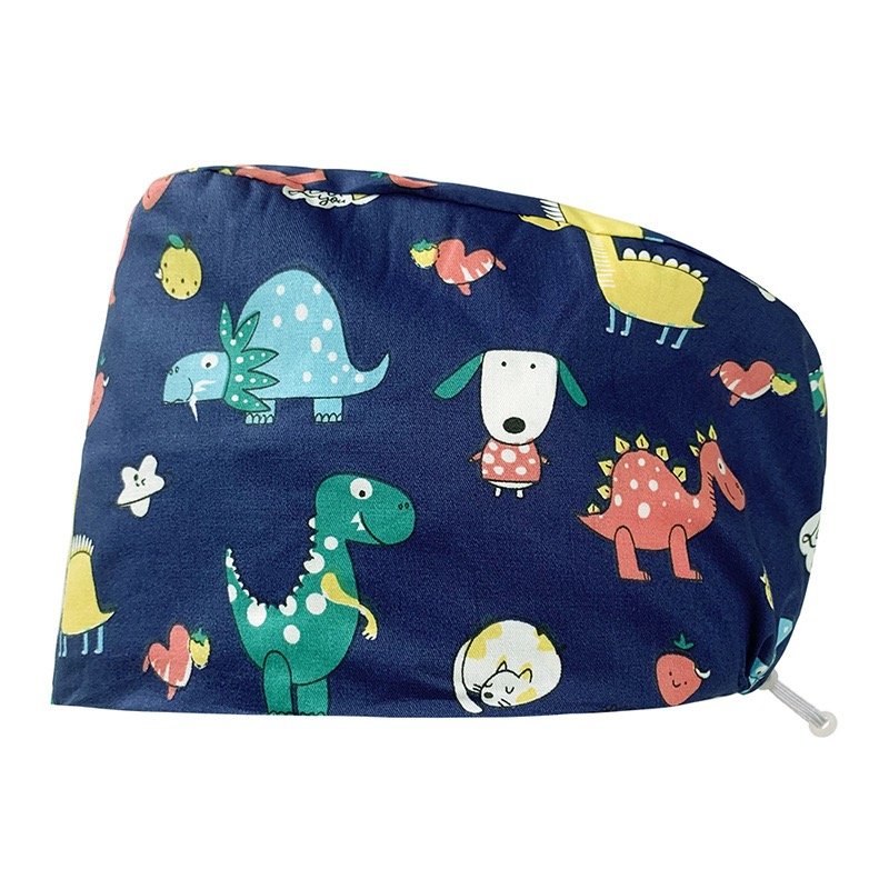 Scrub Caps Gourd Elastic Cartoon – Feminine Professional Comfort for Healthcare Staff