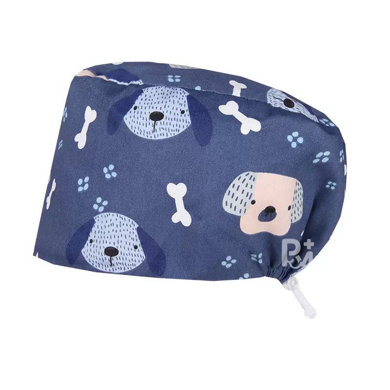 Scrub Caps Gourd Elastic Cartoon – Feminine Professional Comfort for Healthcare Staff