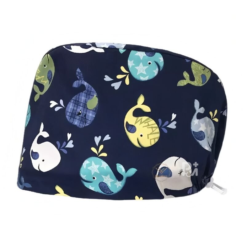 Scrub Caps Gourd Elastic Cartoon – Feminine Professional Comfort for Healthcare Staff