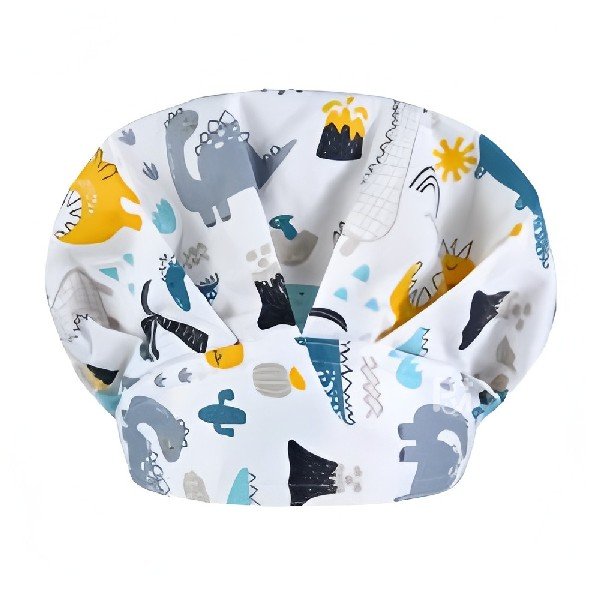 Dinosaur Print Bouffant Scrub Caps Unisex with Buttons & Sweatband