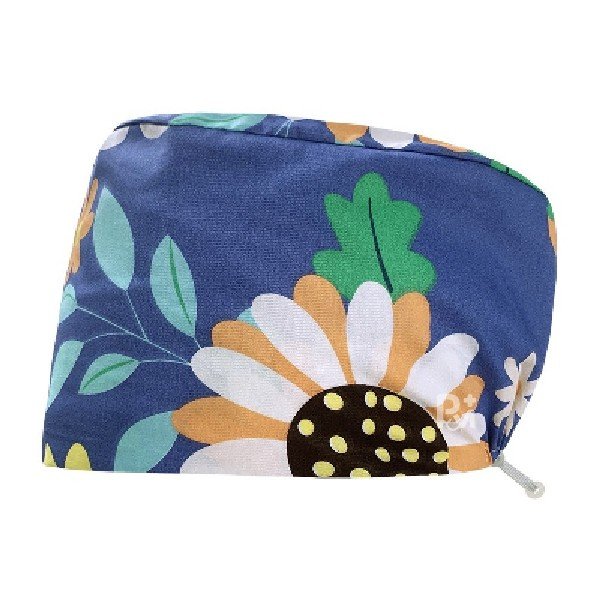 Scrub Caps Gourd Elastic Floral – Feminine Professional Comfort for Healthcare Staff