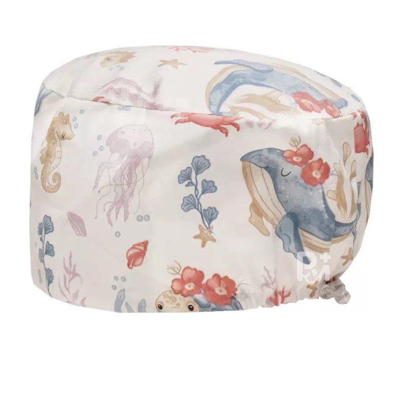 Scrub Caps Gourd Elastic Cartoon – Feminine Professional Comfort for Healthcare Staff