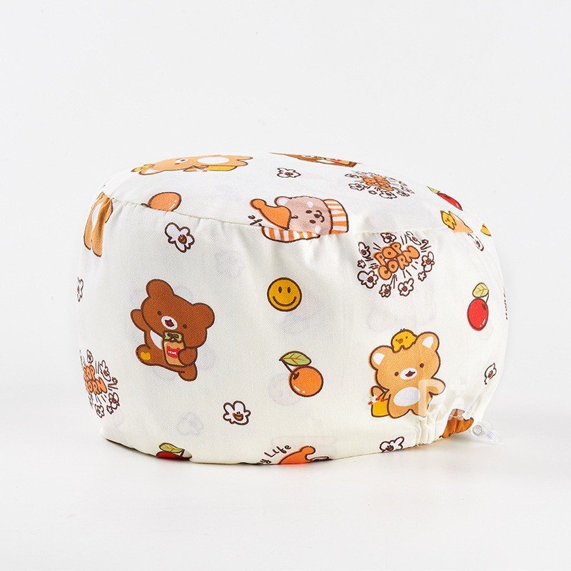 Scrub Caps Gourd Elastic Cartoon – Feminine Professional Comfort for Healthcare Staff
