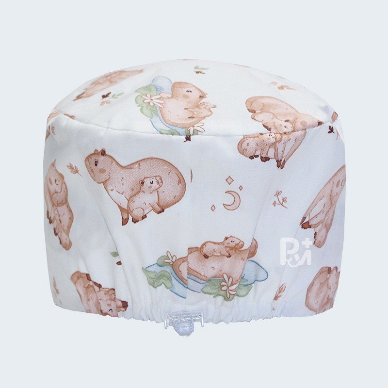 Scrub Caps Gourd Elastic Cartoon – Feminine Professional Comfort for Healthcare Staff