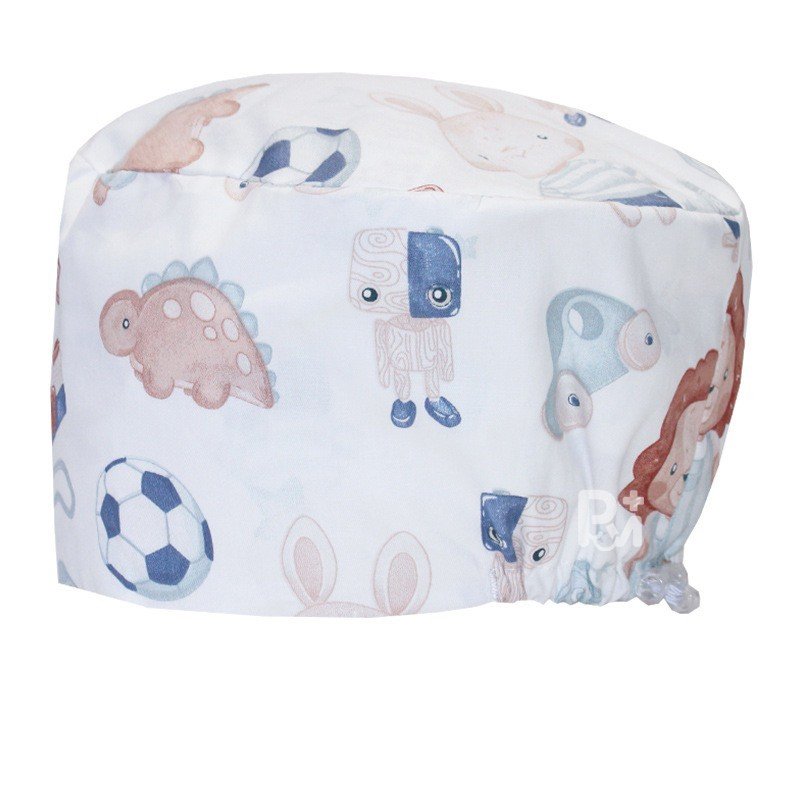 Scrub Caps Gourd Elastic Cartoon – Feminine Professional Comfort for Healthcare Staff