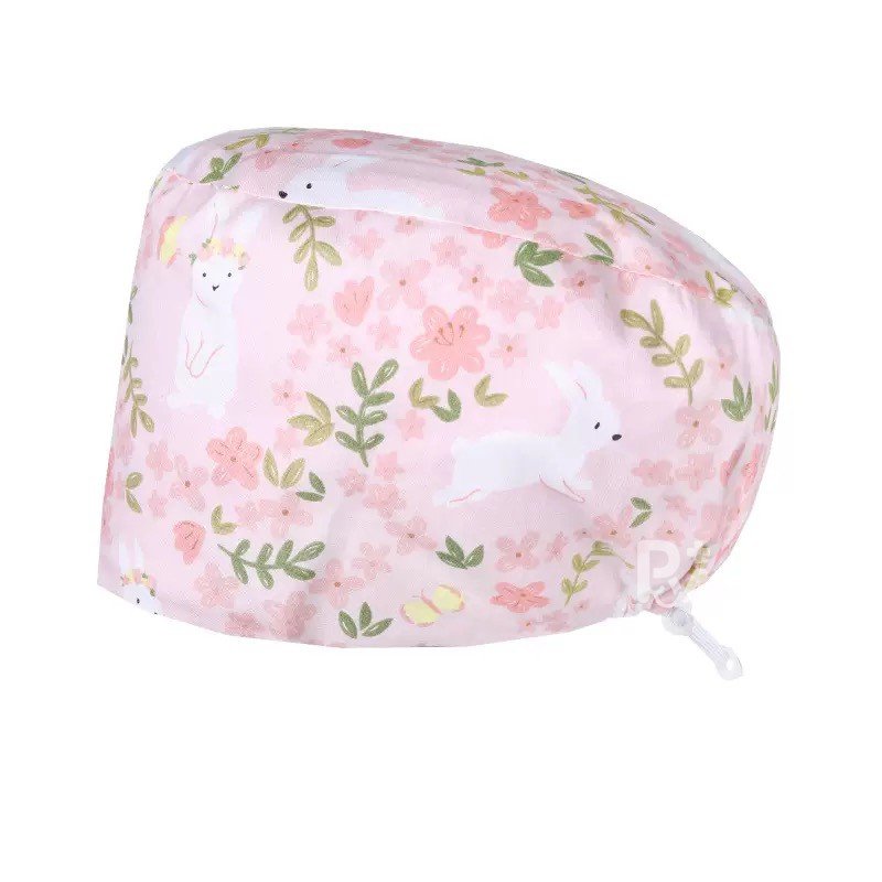 Scrub Caps Gourd Elastic Cartoon – Feminine Professional Comfort for Healthcare Staff
