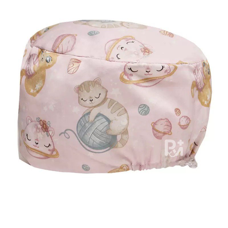 Scrub Caps Gourd Elastic Cartoon – Feminine Professional Comfort for Healthcare Staff