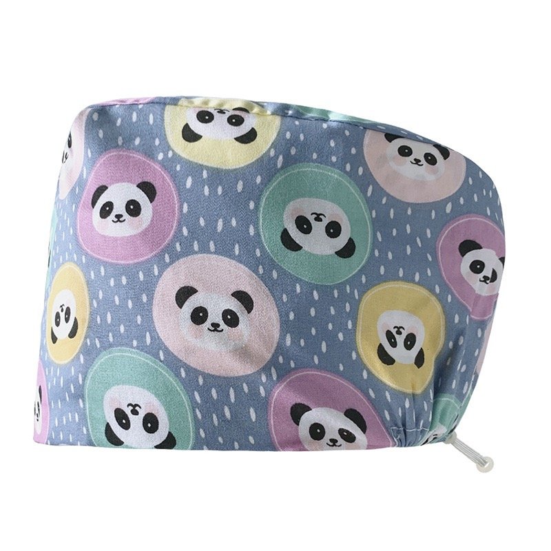 Scrub Caps Gourd Elastic Cartoon – Feminine Professional Comfort for Healthcare Staff