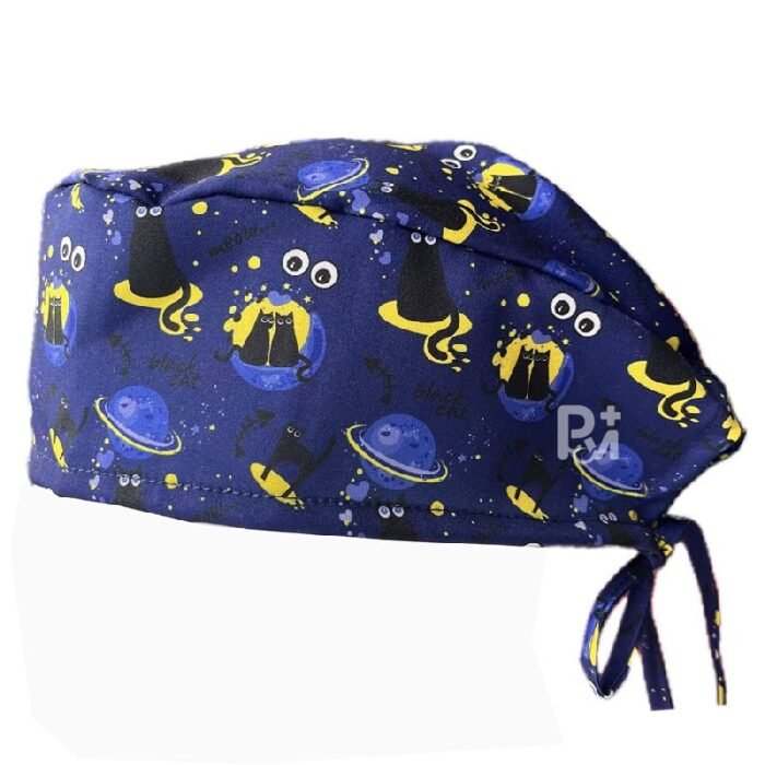 euro-scrub-cap-halloween -printed 1